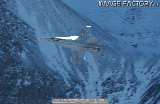 2003-10-10 Axalp Shooting Range 050 - FA-18C Hornet